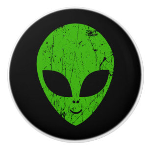 Extern grönt, huvud ufo science fiction-utvinning knopp