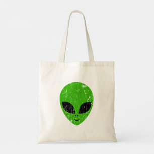 Extern grönt, huvud ufo science fiction-utvinning tygkasse
