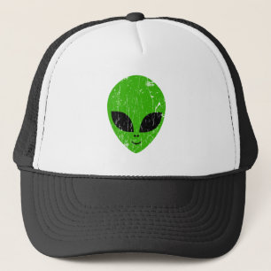Extern grönt, huvud ufo science fiction-utvinnings keps