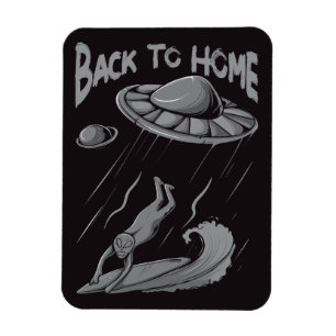 Extern surfing illustration med hemmet magnet