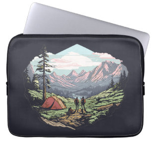 Extern, unik bild, retrografik/vintage laptop fodral