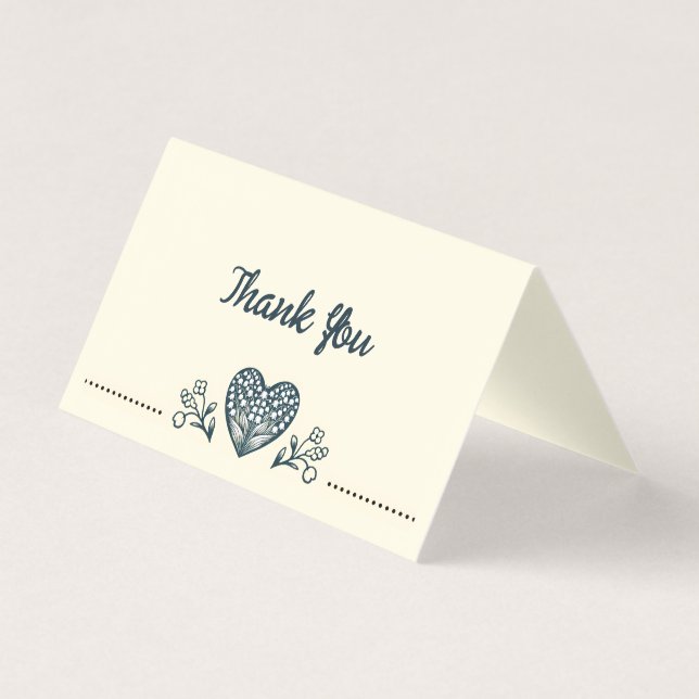 Externa blommor Bröllop tackkort Kort (Framsida)