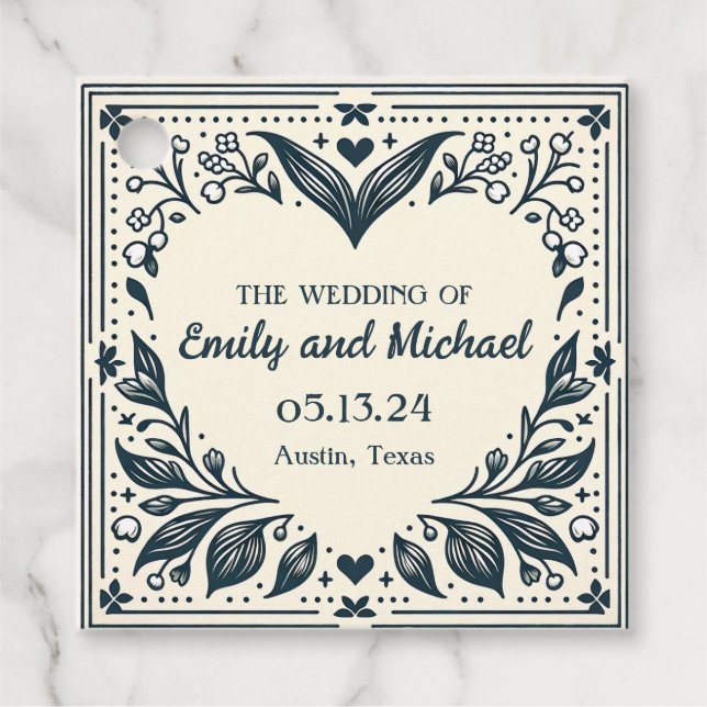 Externa blommor gåvor etiketter (Framsida)