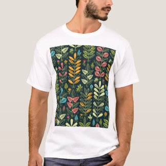 Externa blommor: Handdränkt Blommigt Elegance T Shirt