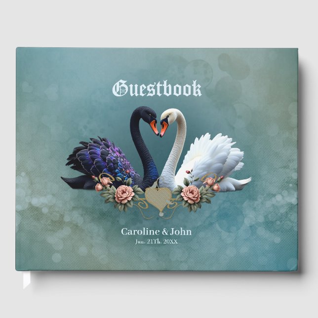 Externa Bond, Svarta och vita Svanar i Kärlek. Gästböcker (Framsida)