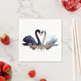 Externa Bond, Svarta och vita Svanar i Kärlek. Pappersservett