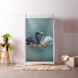 Externa Bond, Svarta och vita Svanar i Kärlek. Tyg