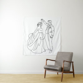 Externa Dance - Minimalistisk Bröllop Line Art