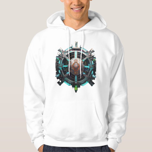 Externa gotiska blommor hoodie (Framsida)