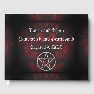 Externa handfasta/Bröllop Pentacle Red Suite Gästböcker
