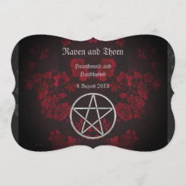 Externa handfasta/Bröllop Pentacle Suite Inbjudningar