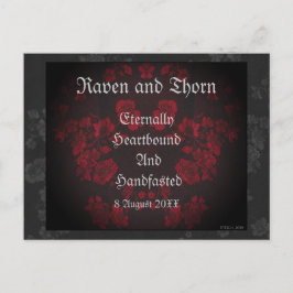 Externa handfixen/Bröllop Suite Inbjudan Vykort