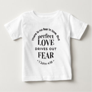Externa Kärlek - 1 John 4:18 Scripture Quote Art T Shirt