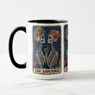 Externa Kärlek bringar här! ☕ 💀 🌺 Älskare Tarot Mugg