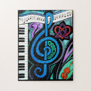 Externa Kärlek for Music - Jig-Saw Puzzle Pussel