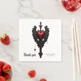 Externa kärlek i skuggan av det gotiska mörkret. pappersservett