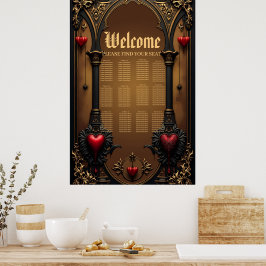 Externa kärlek i skuggan av det gotiska mörkret. poster