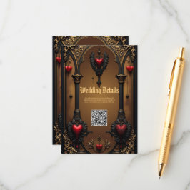 Externa kärlek i skuggan av det gotiska mörkret. tilläggskort