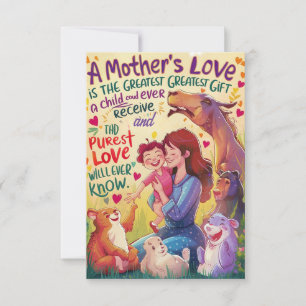 "Externa Kärlek: Mors dag Greeting Card Collecti Tack Kort