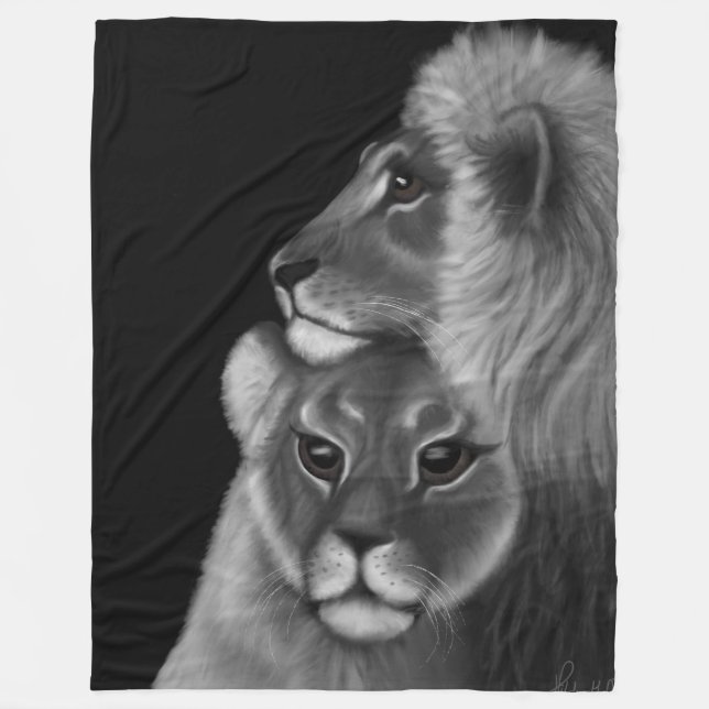 Externa obligationer: Lejona Kärlek i skuggorna Fleecefilt (Framsidan)