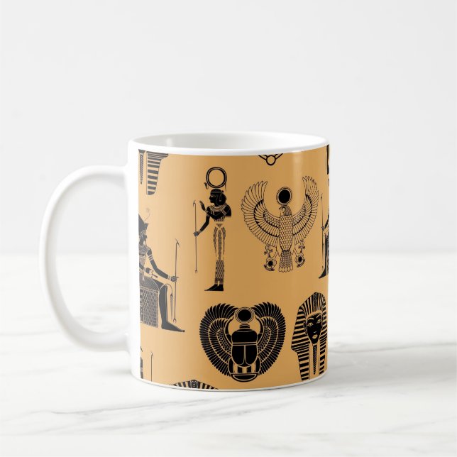 Externa Sands: Egyptiska antike Elegance for Time Kaffemugg (Vänster)