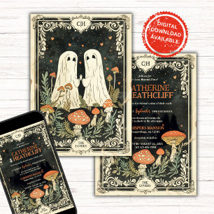 Externa själater 2 Tarot Wedding-inbjudan Inbjudningar