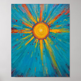 Externa Sol och Himmel Poster