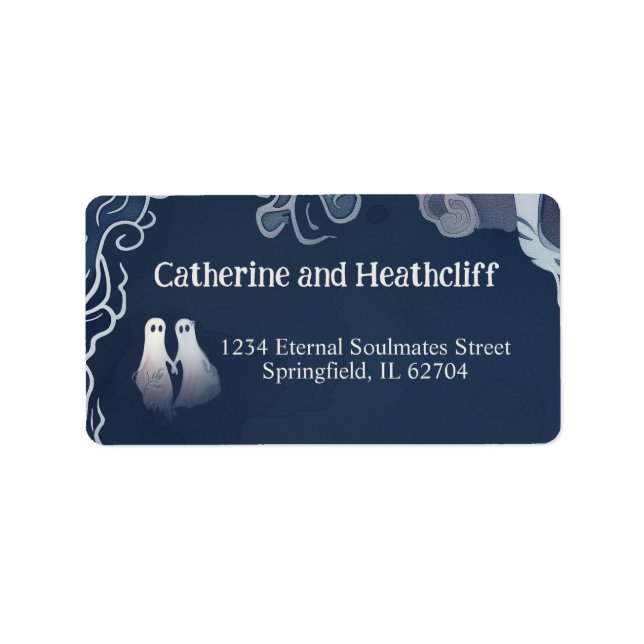 Externa Soulmates Bröllop Adressetikett (Framsidan)