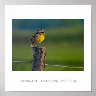 Externalisera, externalisera, externalisera poster