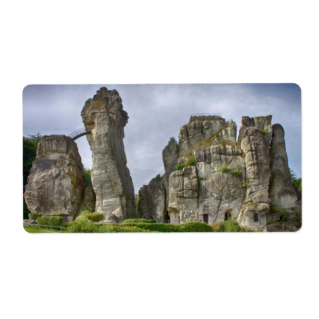 Externsteine Teutoburg Forest Tyskland Fraktsedel (Framsidan)