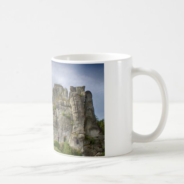 Externsteine Teutoburg Forest Tyskland Kaffemugg (Höger)