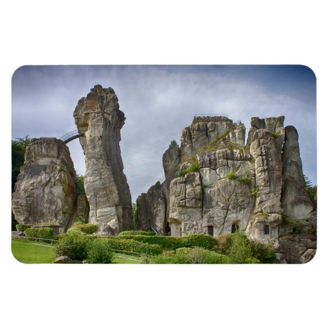 Externsteine Teutoburg Forest Tyskland Magnet (Horisontell)
