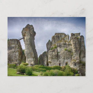 Externsteine Teutoburgskogen Tyskland Vykort