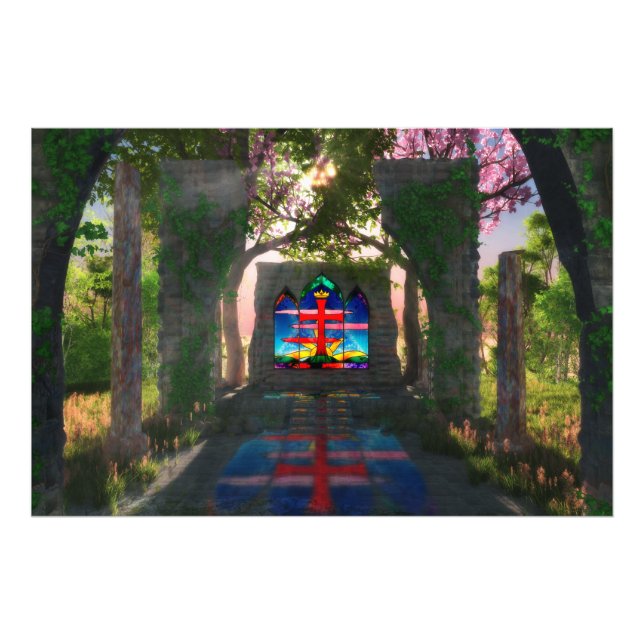 Externt ljusfoto i Påsk Fototryck (Framsidan)