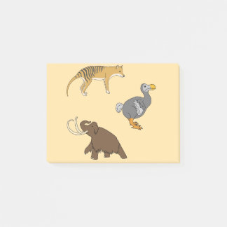 Extinct Animals  Post-it Block