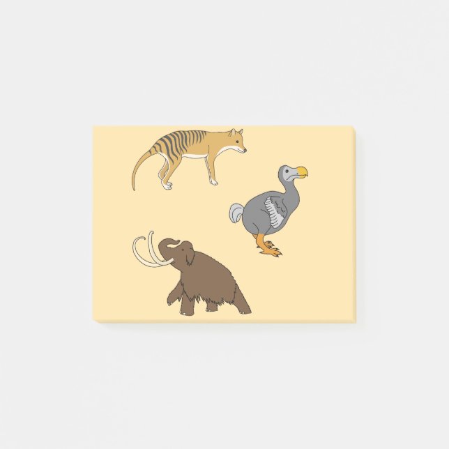 Extinct Animals  Post-it Block (Framsida)
