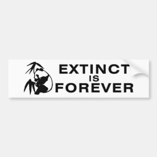 Extinct är för evigt bildekal
