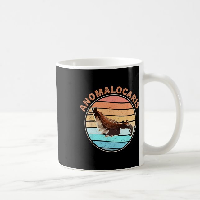Extinct Arthropod Retro Design Fishing Anomalocari Kaffemugg (Höger)
