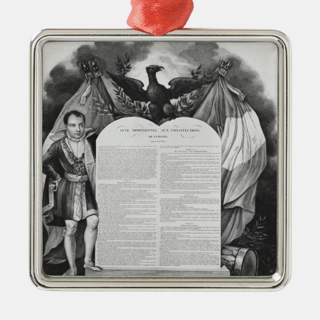 Extra agera av 22nd April 1815 Julgransprydnad Metall (Framsidan)