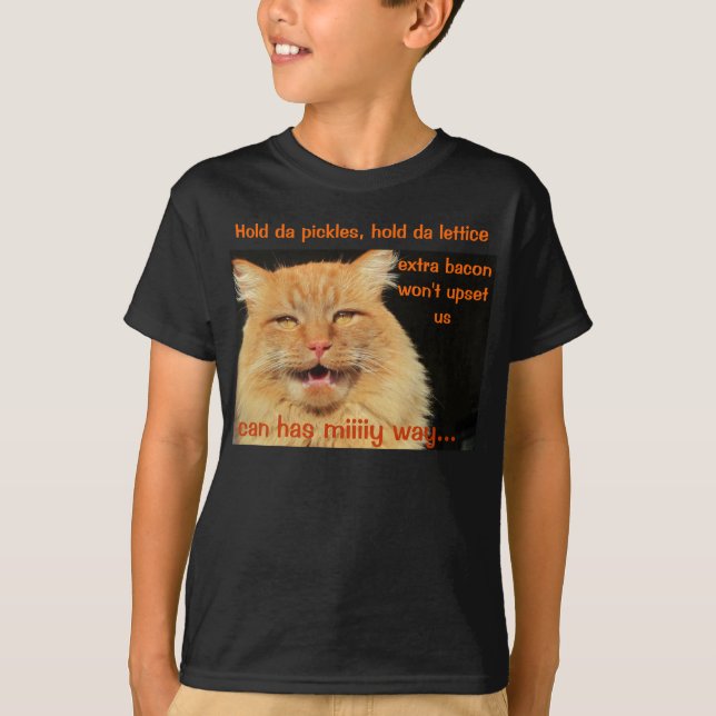 ...Extra Bacon Kommer Inte Att Uppmuntra Kitty Tee (Framsida)