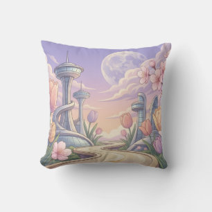 Extra Celestial Lysande Blommig Kuddcover Kudde