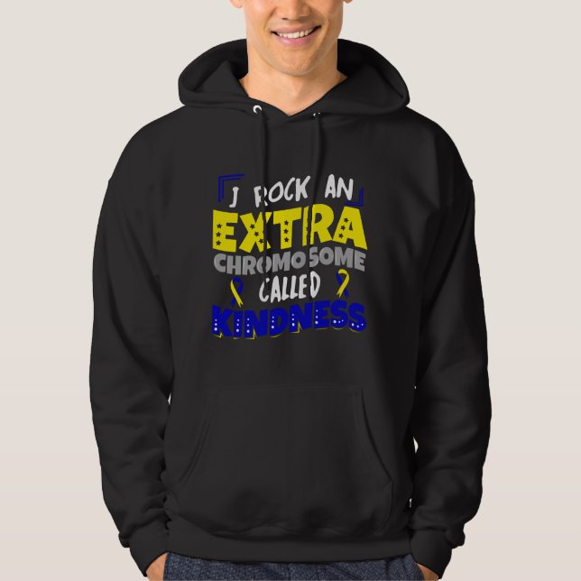 Extra Chromosome Down Syndrome Trisonomy 21 Kindne Hoodie (Framsida)