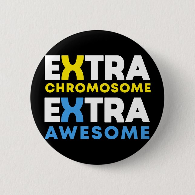 Extra Chromosome Extra Fantastisk Down Syndrome Knapp (Framsida)