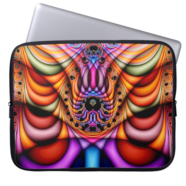Extra-dimensionell laptop sleeve för (Framsidan)