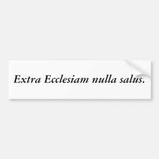 Extra Ecclesiam nulla salus. Bildekal