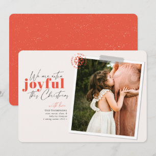 Extra Glatt annonseringsfoto för Gravid av koral  Julkort