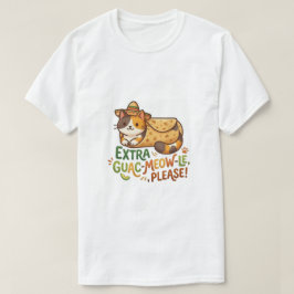 Extra Guac-Meow-Le Snälla Katt T-Shirt