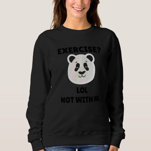 Extra Ingis Ris Idag Panda Puns Träning Lättjefull T Shirt (Framsida)