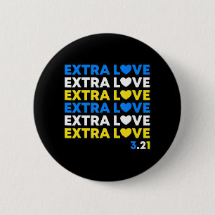 Extra Kärlek World Down Syndrome Awareness Day Day Knapp