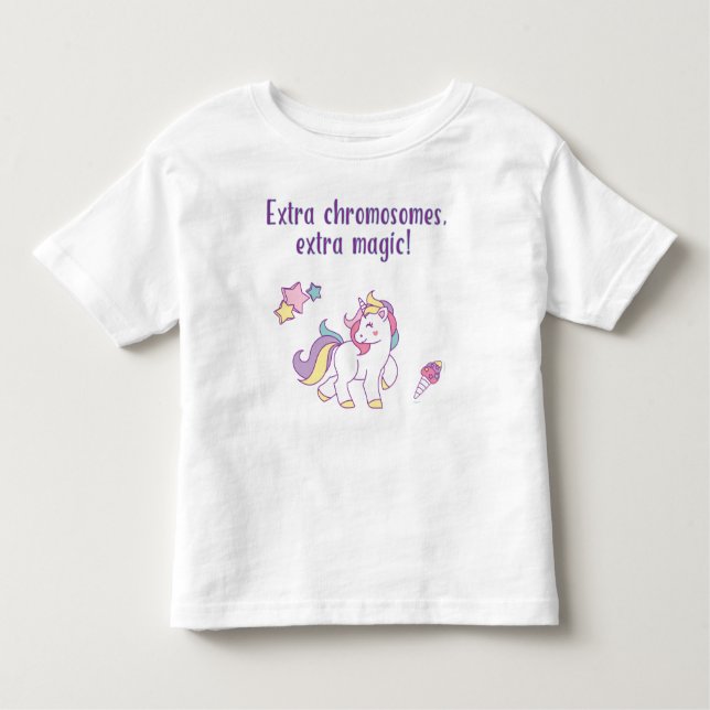 Extra kromosommagiUnicorn T-shirt (Framsida)